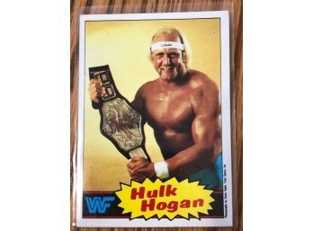 Hulk Hogan Rookie Card 1985 Topps Number 1