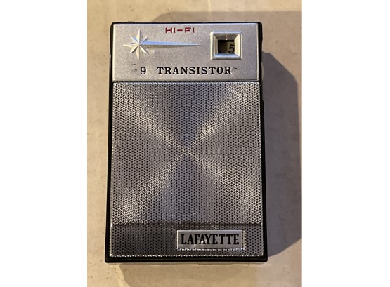 Vintage Lafayette 9 Transistor Radio