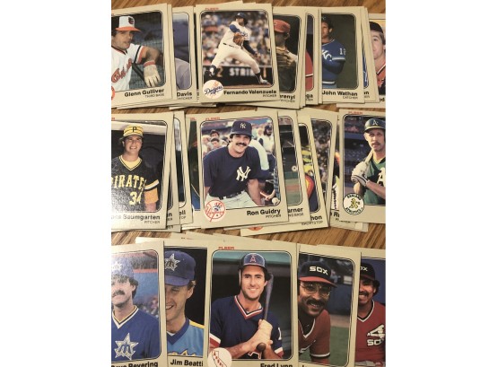 Lot Of (50) 1983 Fleer Baseball Cards