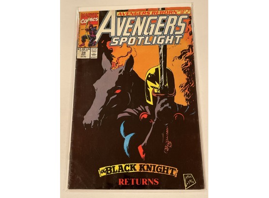 Avengers Spotlight #39 Black Knight Returns 1990 Marvel Comics