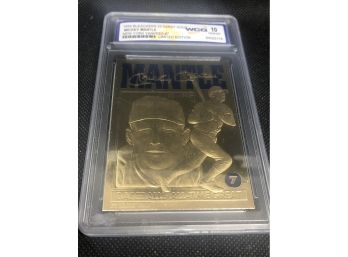 1996 Mickey Mantle 23K Gold WCG 10 Gem Mint