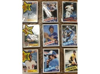 Lot Of (3) 1985 Topps Unopened Rack Packs With Stars Showing!