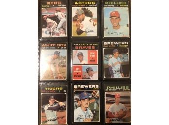 Lot Of (18) Assorted 1971 Topps Baseball Cards