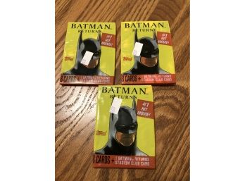 Batman Returns Lot Of (3) Unopened Wax Packs