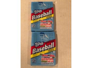 1992 Topps Baseball Unopened Packs Lot Of (2)
