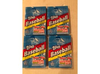 1992 Topps Baseball Unopened Packs Lot Of (4)