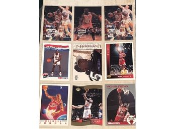 9 Card Lot Assorted Michael Jordan Cards