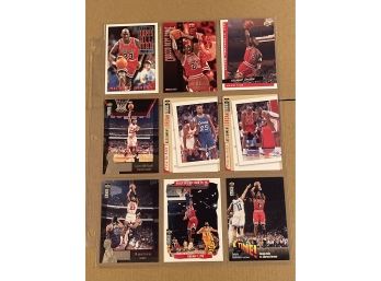 Michael Jordan Assorted Years And Brands - 9 Card Lot