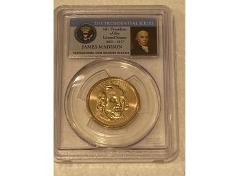 2007-D James Madison Presidential $1, 1st Day Of Issue, Position A - PCGS MS65