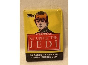 1983 Topps Return Of The Jedi Wax Pack - 1 Sealed Pack