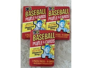 1982 Donruss Baseball Wax Pack Lot Of 3