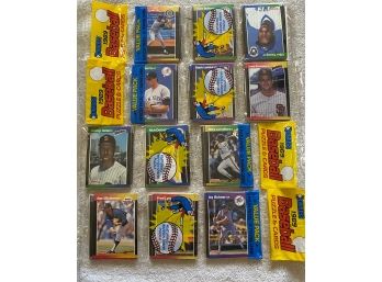 1989 Donruss Baseball Rack Pack Lot Of 4. Griffey JR Rookie??