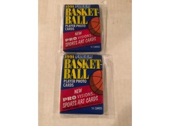 1991 Fleer Basketball Unopened Packs  Of (2)