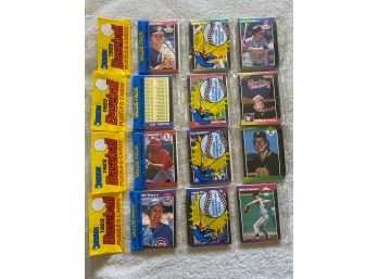 1989 Donruss Baseball Rack Pack Lot Of 4. Griffey JR Rookie??
