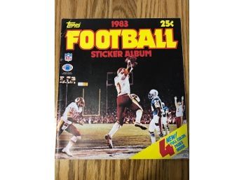 1983 Topps Football Sticker Yearbook