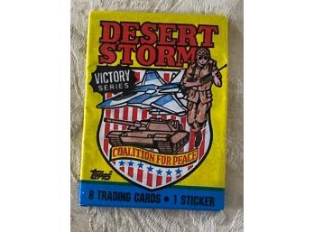 Desert Storm Victory Series Trading Cards Sealed Wax Pack Topps 1991 USA