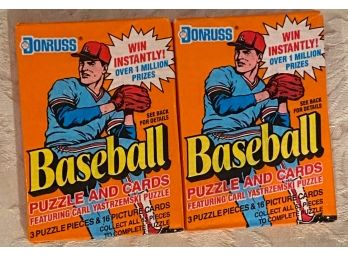 1990 Donruss Baseball Wax Pack Lot Of 2