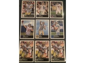 Lot Of 9 Star NFL Quarterback Football Cards