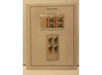 United States 1969 Stamp Blocks