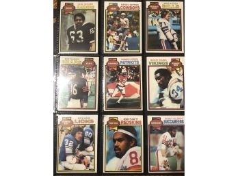 Lot Of (9) 1979 Topps Football Cards