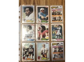 Lot Of (18) 1982 Topps Football Cards
