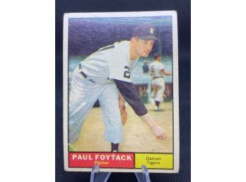 1961 Topps Baseball Paul Foytack