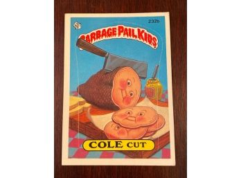 Garbage Pail Kids Cole Cut