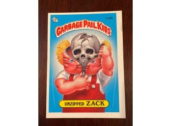 Garbage Pail Kids Unzipped Zack