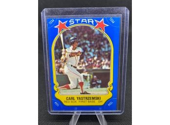 1981 Fleer Sticker Baseball Card Carl Yastrzemski