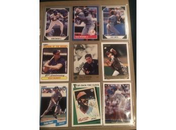 Lot Of (9) Star Baseball Cards