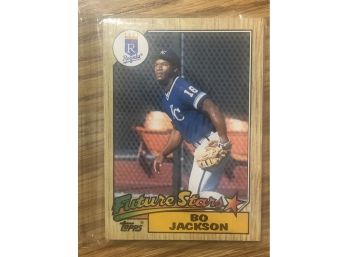 1987 Topps Unopened Rack Pack Witn Bo Jackson Rookie Card On Top!!