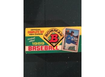 1989 Bowman Complete Factory Sealed Baseball Set
