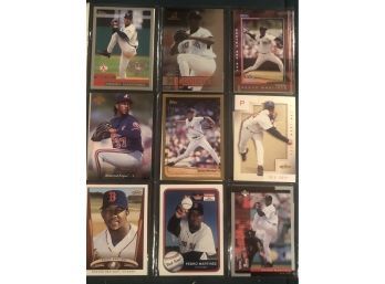 Lot Of (18)Hall Of Famer Pedro Martinez Baseball Cards