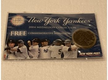 New York Post Yankees Baseball 2004 Medallion Collection Commemorative Medal