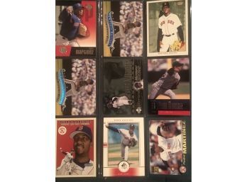 Lot Of (10) Hall Of Famer Pedro Martinez Baseball Cards