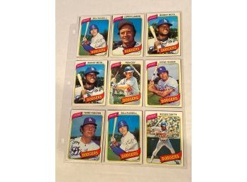 Lot Of (18) 1980 Topps Baseball Cards