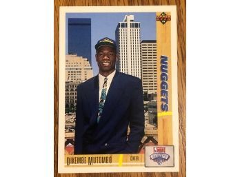 1991 Upper Deck Dikembe Mutombo Rookie Card