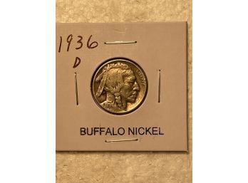 Buffalo Nickel 1936 D