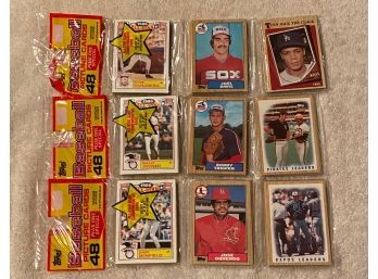 1987 Topps Baseball Rack Pack Lot Of 3