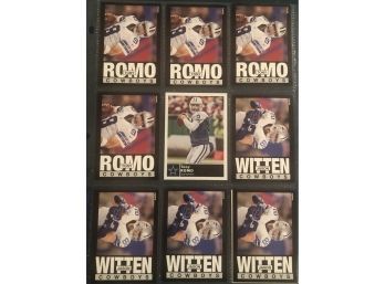 Lot Of 10 Mix Of Tony Romo And Jason Whiten Football Cards