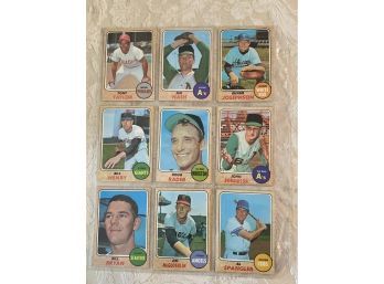 1968 Topps Baseball Card Lot Of 18