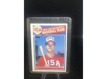 1985 Topps McGwire Rookie Card