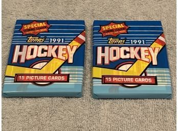 Topps 1991 Hockey Cards 2 Packs