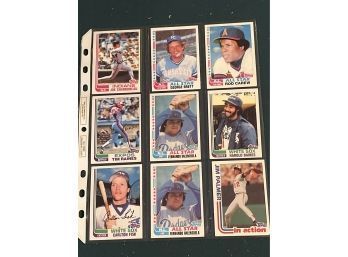 1982 Topps Assorted Cards - 19 Cards