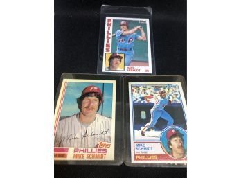 Lot Of (3) Mike Schmidt Cards
