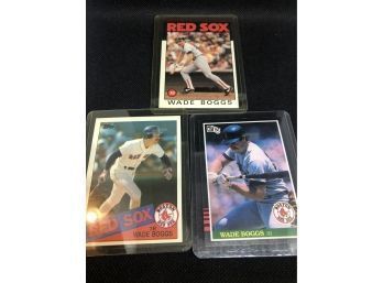 Lot Of (3) Wade Boggs Cards