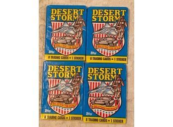 Desert Storm Trading Cards Lot Of 4
