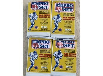 1990 Pro Set Football Wax Packs Lot Of 4