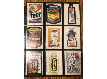 Wacky Packages Lot Of (9) Stickers