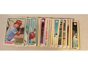 1978 Topps Baseball Card Lot Of 50
